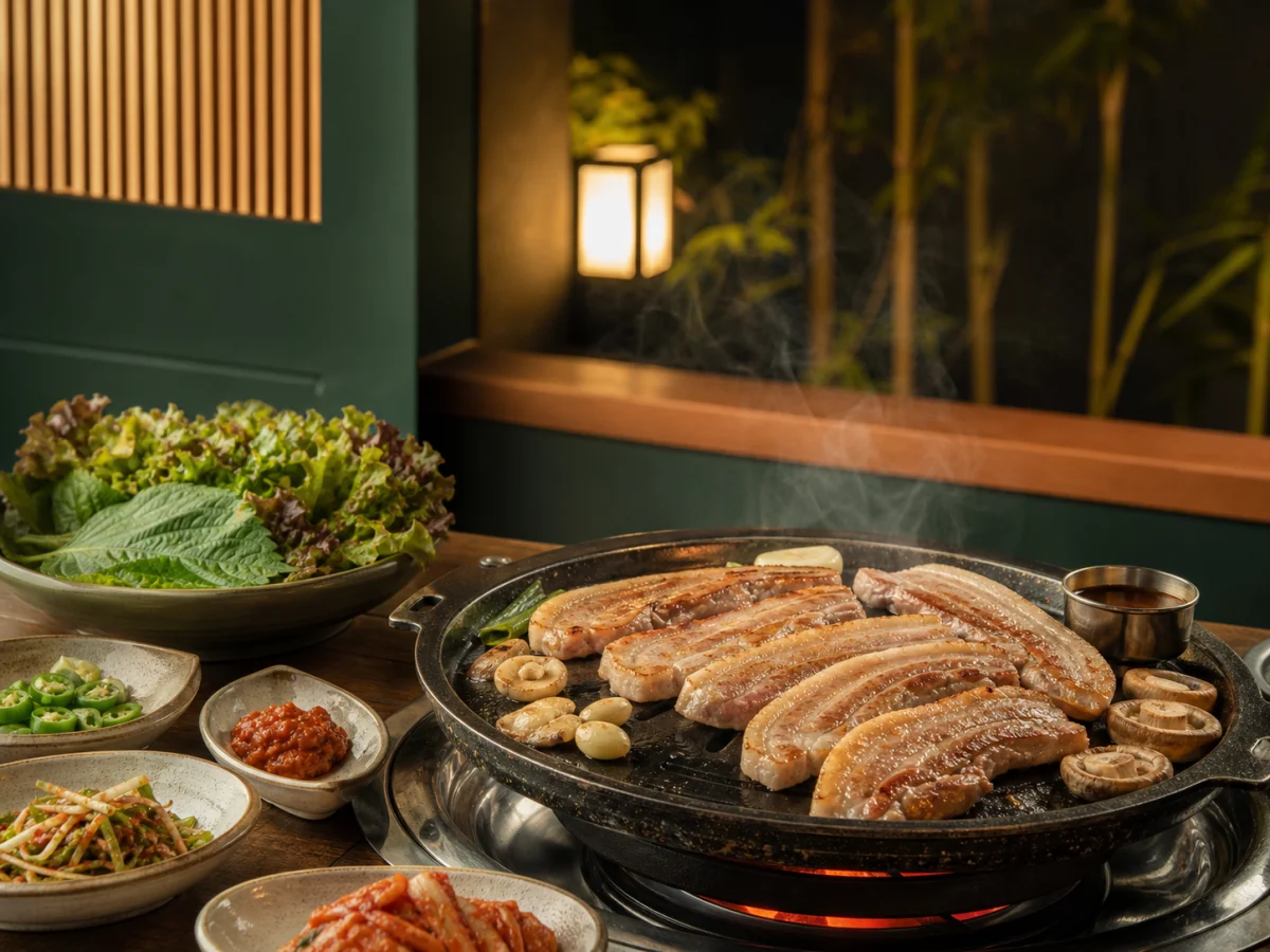 한국 음식 삼겹살